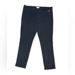 Calvin Klein black faux suede skinny ankle business stretch pants size xL